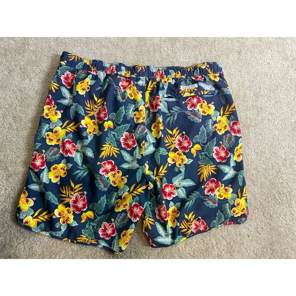 Fair Harbor Shorts Men's XXL Blue Swim Trunks Lined 8